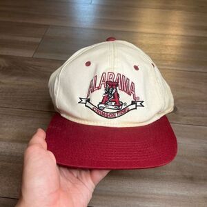 Vintage Alabama Crimson Tide Grey Strapback Hat‎